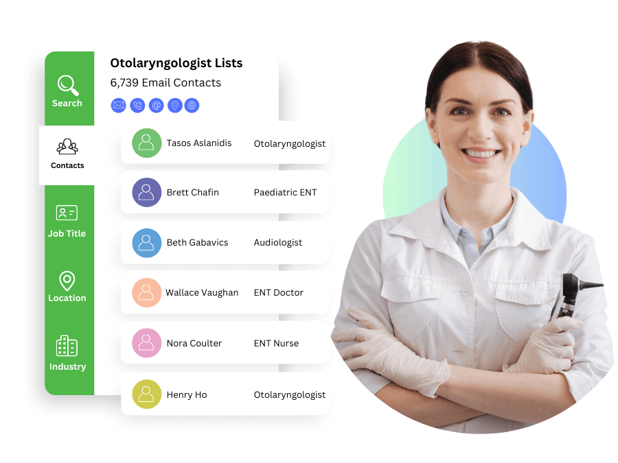 otolaryngologist email list