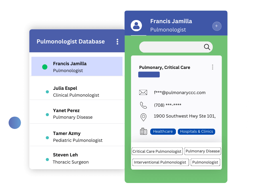 pulmonologist mailing list